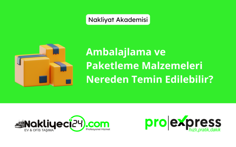 Ambalajlama ve Paketleme Malzemeleri Nereden Temin Edilebilir?